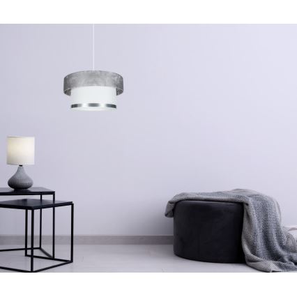 Candelabro suspenso RESSA 1xE27/60W/230V prateado