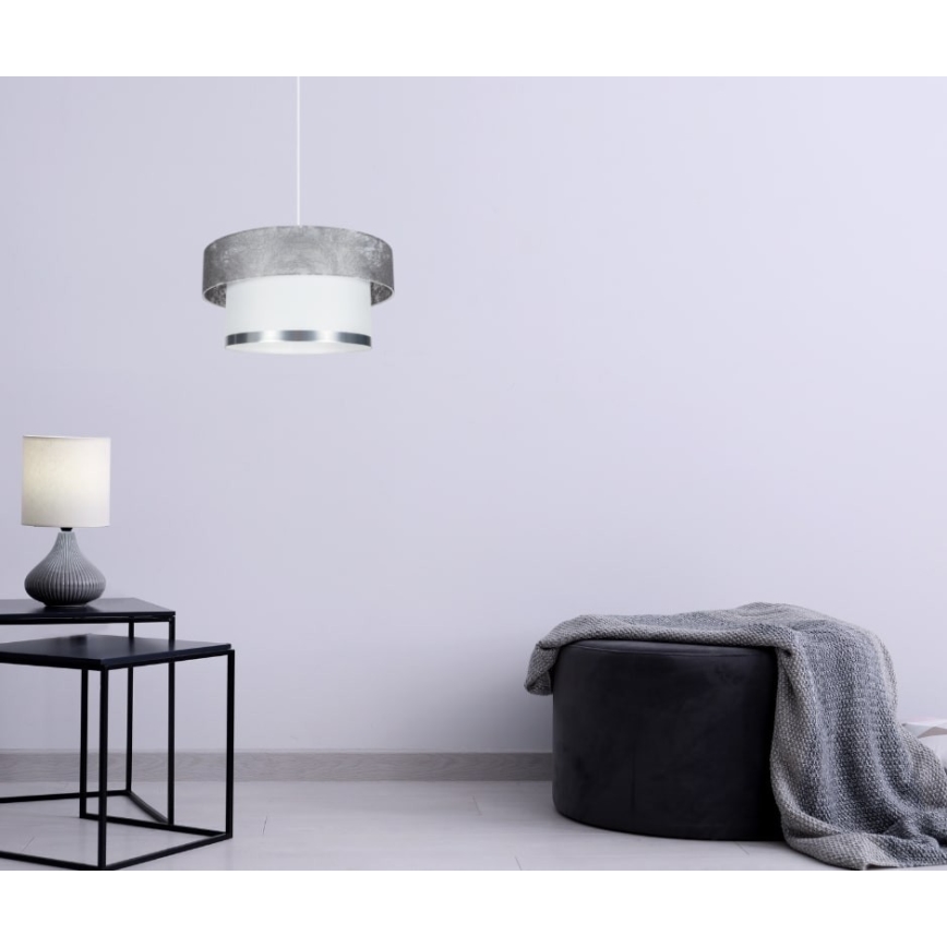 Candelabro suspenso RESSA 1xE27/60W/230V prateado