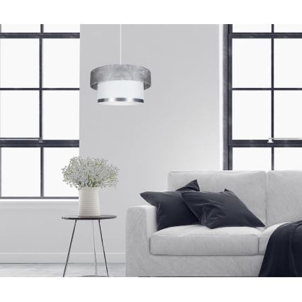 Candelabro suspenso RESSA 1xE27/60W/230V prateado