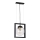 Candelabro suspenso REY 1xE27/7W/230V preto