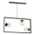 Candelabro suspenso REY 3xE27/7W/230V preto