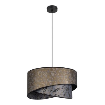 Candelabro suspenso REZO 1xE27/60W/230V cinzento/dourado