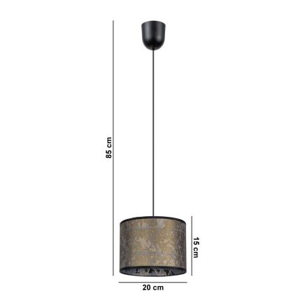 Candelabro suspenso REZO 1xE27/60W/230V dourado