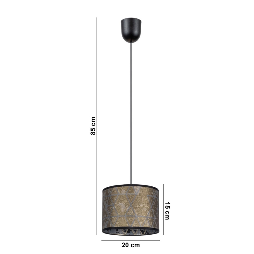 Candelabro suspenso REZO 1xE27/60W/230V dourado