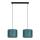 Candelabro suspenso REZO 2xE27/60W/230V turquesa
