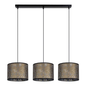 Candelabro suspenso REZO 3xE27/60W/230V dourado