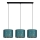 Candelabro suspenso REZO 3xE27/60W/230V turquesa