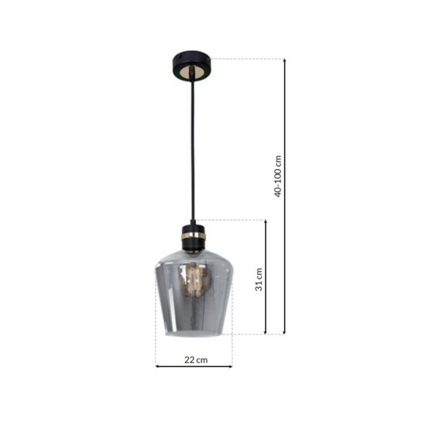Candelabro suspenso RICHMOND 1xE27/60W/230V