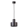 Candelabro suspenso RIF 1xE27/60W/230V d. 15 cm preto