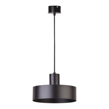 Candelabro suspenso RIF 1xE27/60W/230V d. 25 cm preto