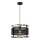 Candelabro suspenso RIM 1xE27/60W/230V preto/dourado