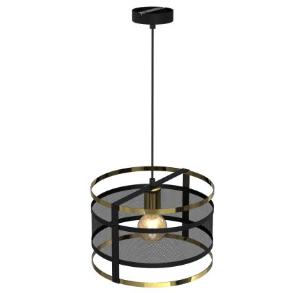 Candelabro suspenso RIM 1xE27/60W/230V preto/dourado