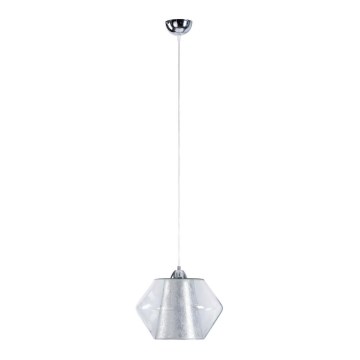 Candelabro suspenso RODOES 1xE27/60W/230V prateado