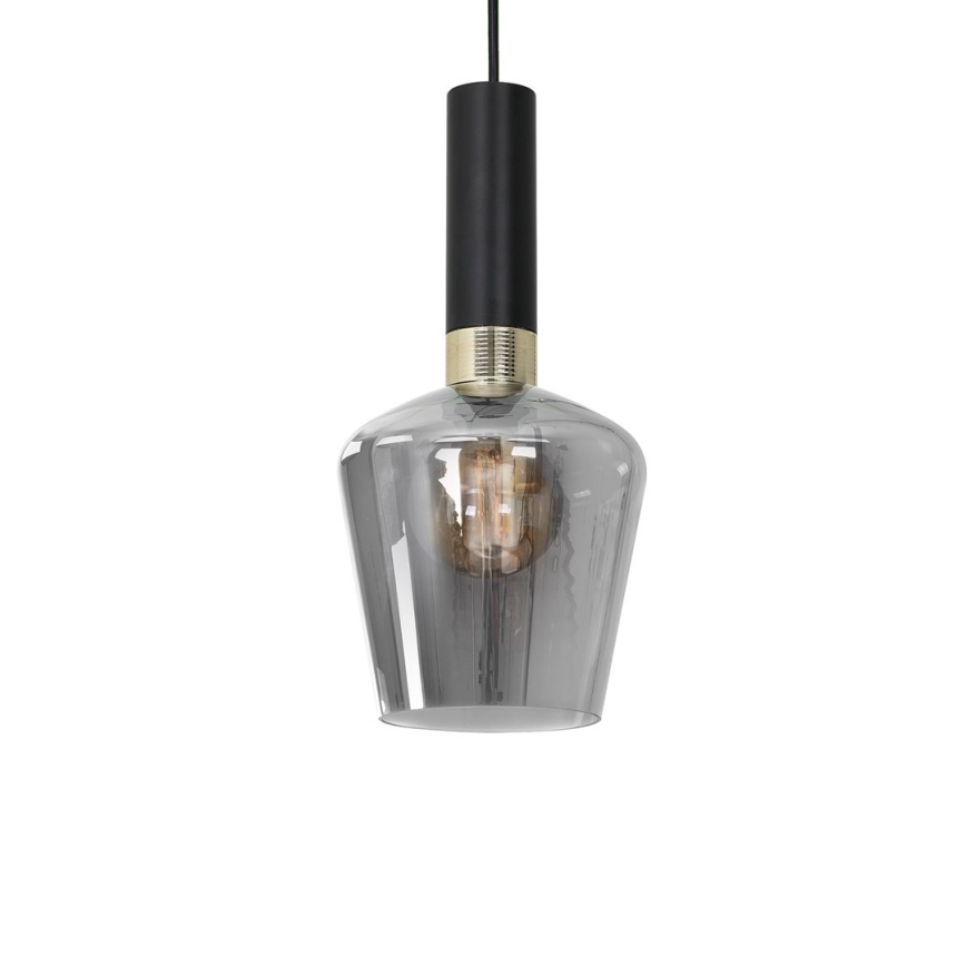 Candelabro suspenso ROMA BLACK 1xE27/60W/230V