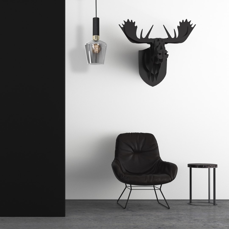 Candelabro suspenso ROMA BLACK 1xE27/60W/230V