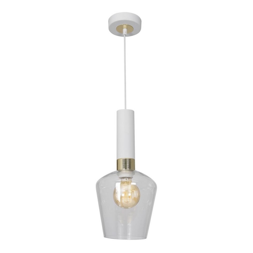 Candelabro suspenso ROMA WHITE 1xE27/60W/230V