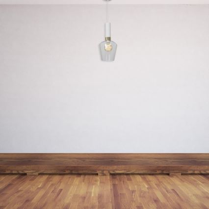 Candelabro suspenso ROMA WHITE 1xE27/60W/230V
