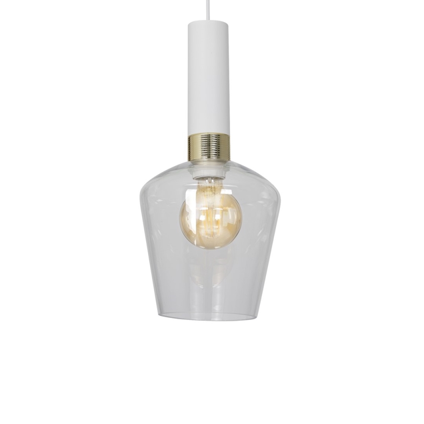 Candelabro suspenso ROMA WHITE 1xE27/60W/230V