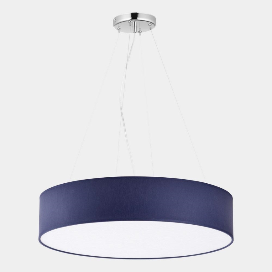 Candelabro suspenso RONDO 4xE27/15W/230V azul
