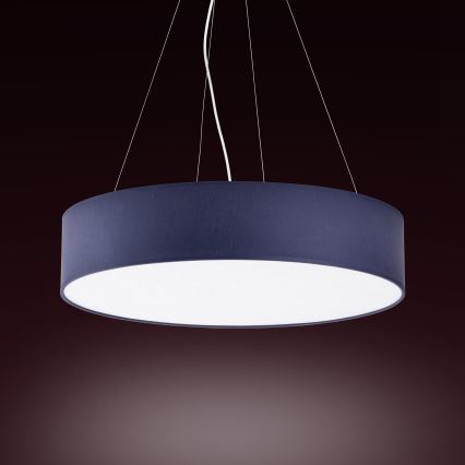 Candelabro suspenso RONDO 4xE27/15W/230V azul