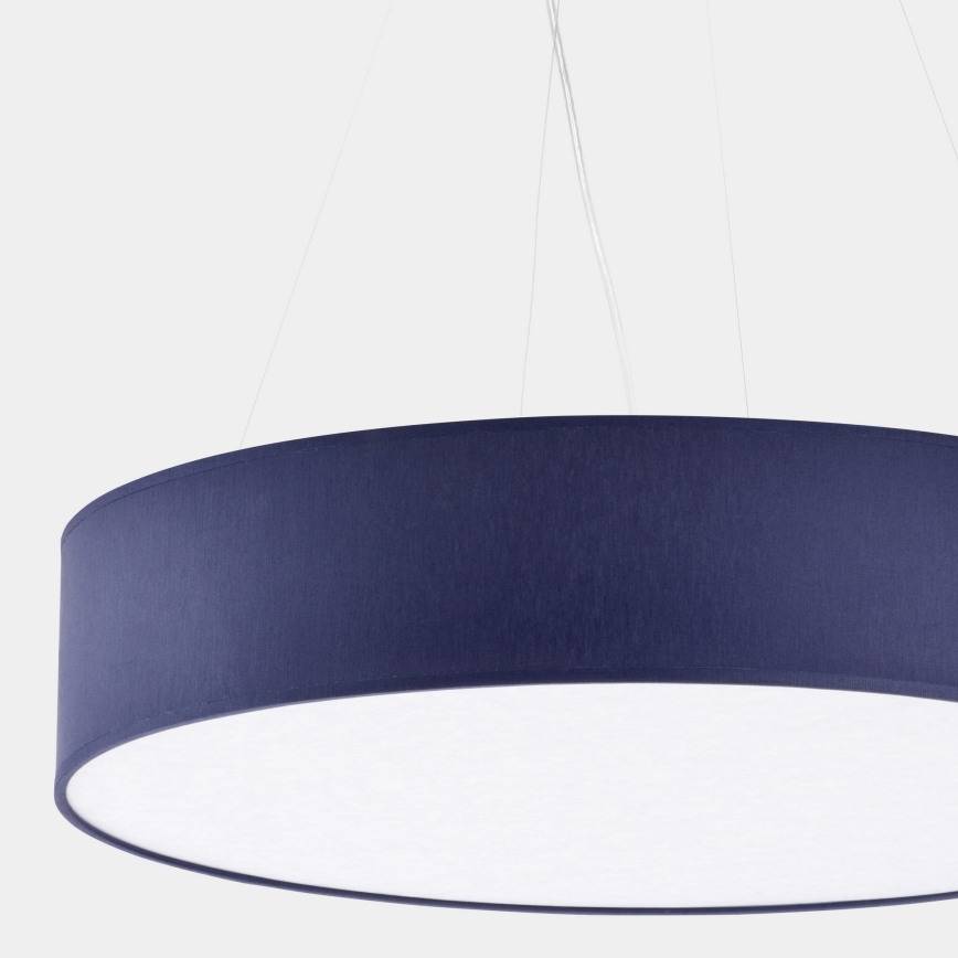 Candelabro suspenso RONDO 4xE27/15W/230V azul