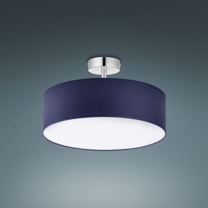Candelabro suspenso RONDO 4xE27/15W/230V d. 40 cm azul