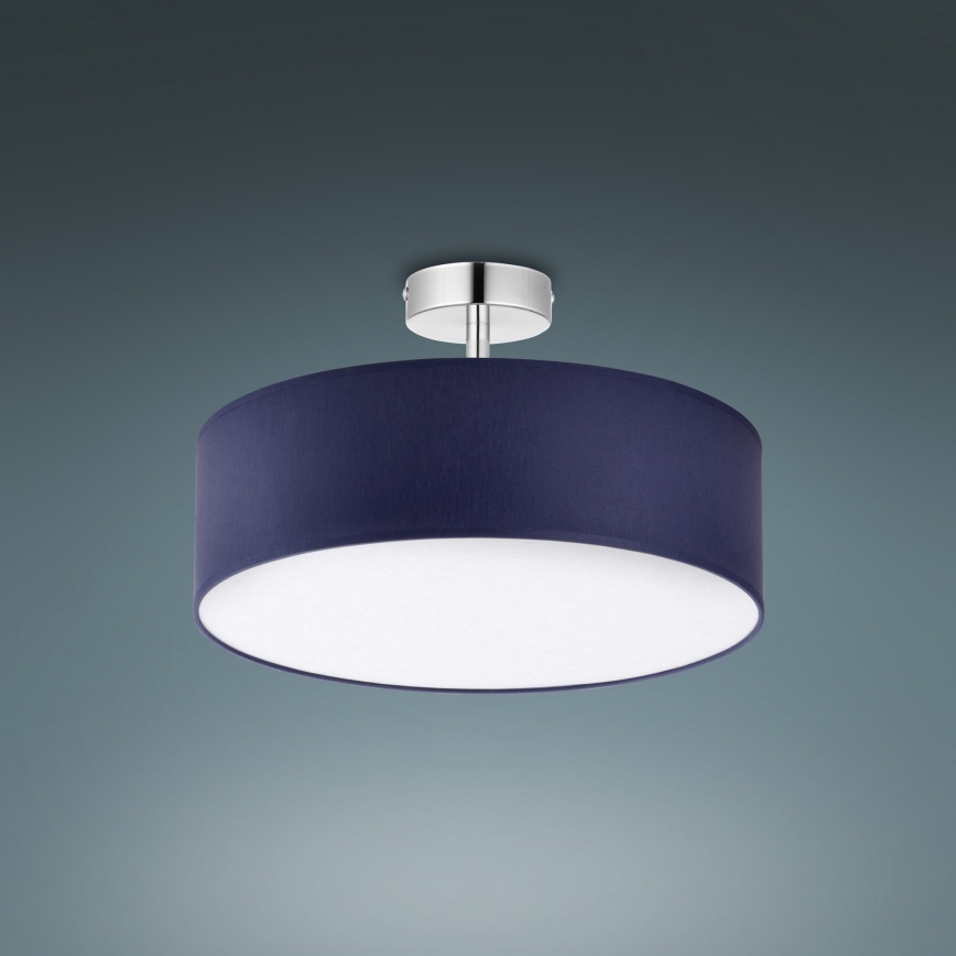 Candelabro suspenso RONDO 4xE27/15W/230V d. 40 cm azul