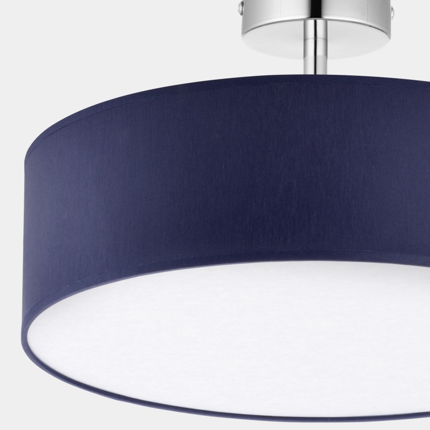 Candelabro suspenso RONDO 4xE27/15W/230V d. 40 cm azul