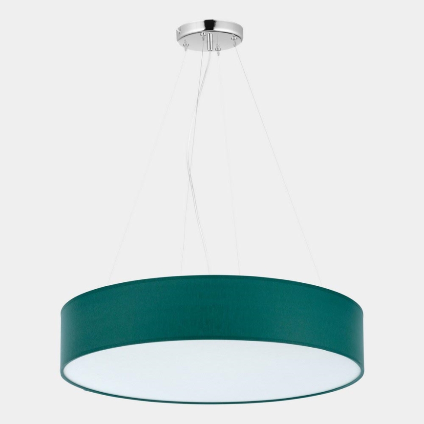 Candelabro suspenso RONDO 4xE27/15W/230V verde