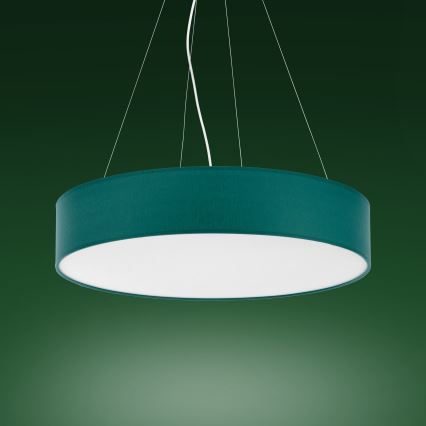 Candelabro suspenso RONDO 4xE27/15W/230V verde