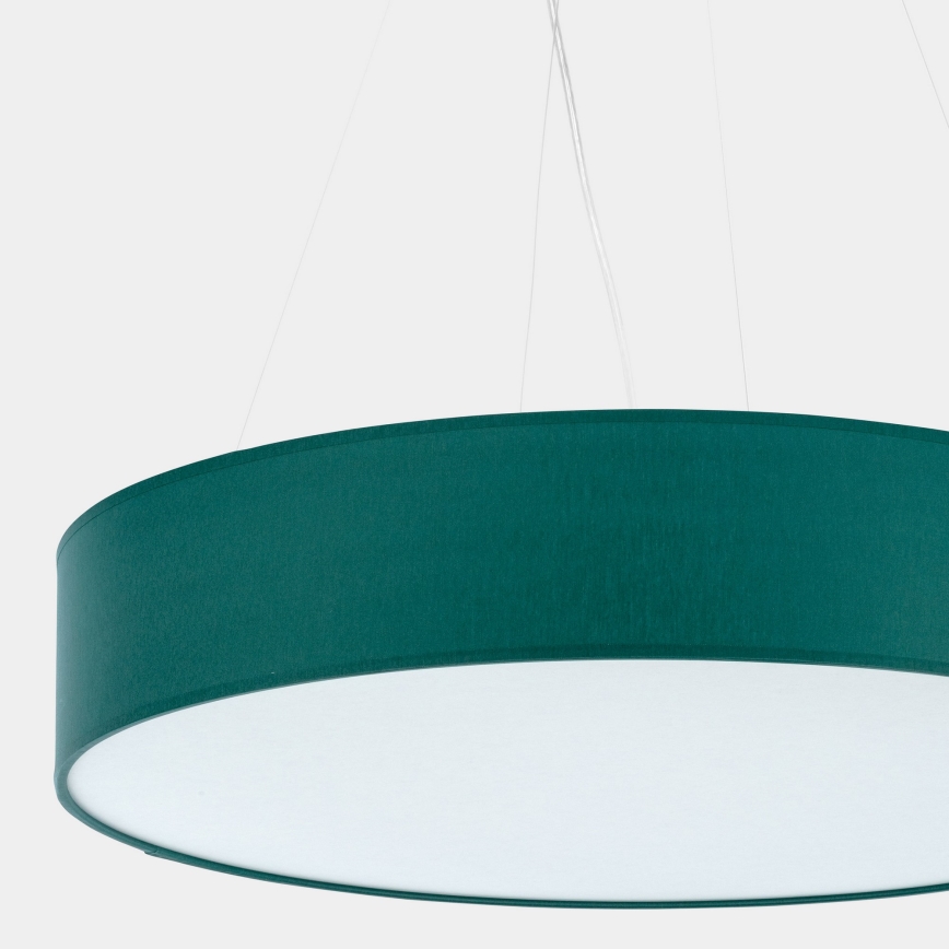 Candelabro suspenso RONDO 4xE27/15W/230V verde