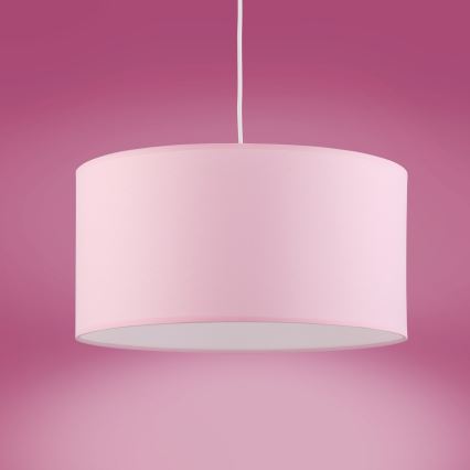 Candelabro suspenso RONDO KIDS 1xE27/15W/230V rosa