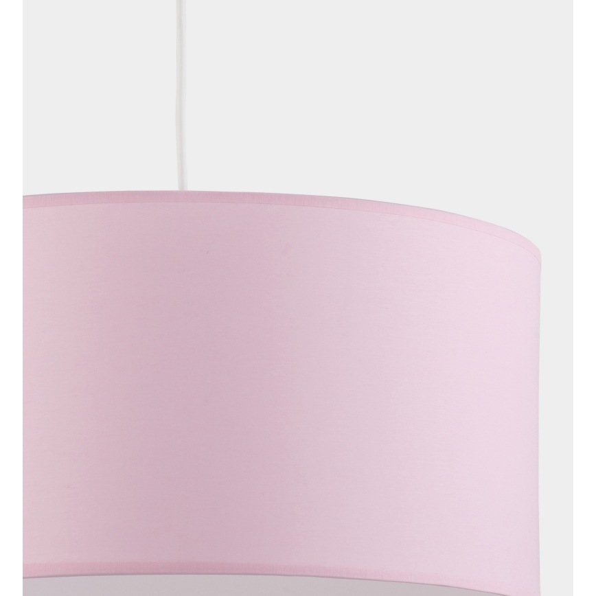 Candelabro suspenso RONDO KIDS 1xE27/15W/230V rosa