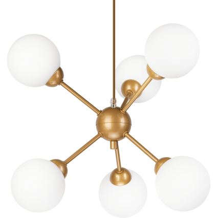 Candelabro suspenso RUBBY BALL 6xG9/5W/230V dourada