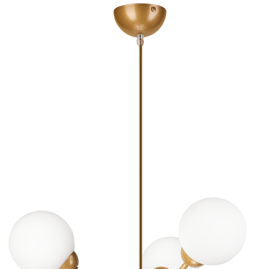 Candelabro suspenso RUBBY BALL 6xG9/5W/230V dourada