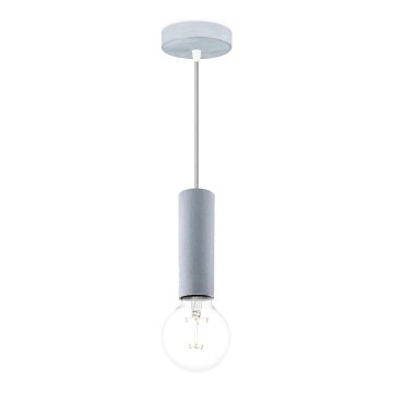 Candelabro suspenso SAGA 1xE27/40W/230V cinzento
