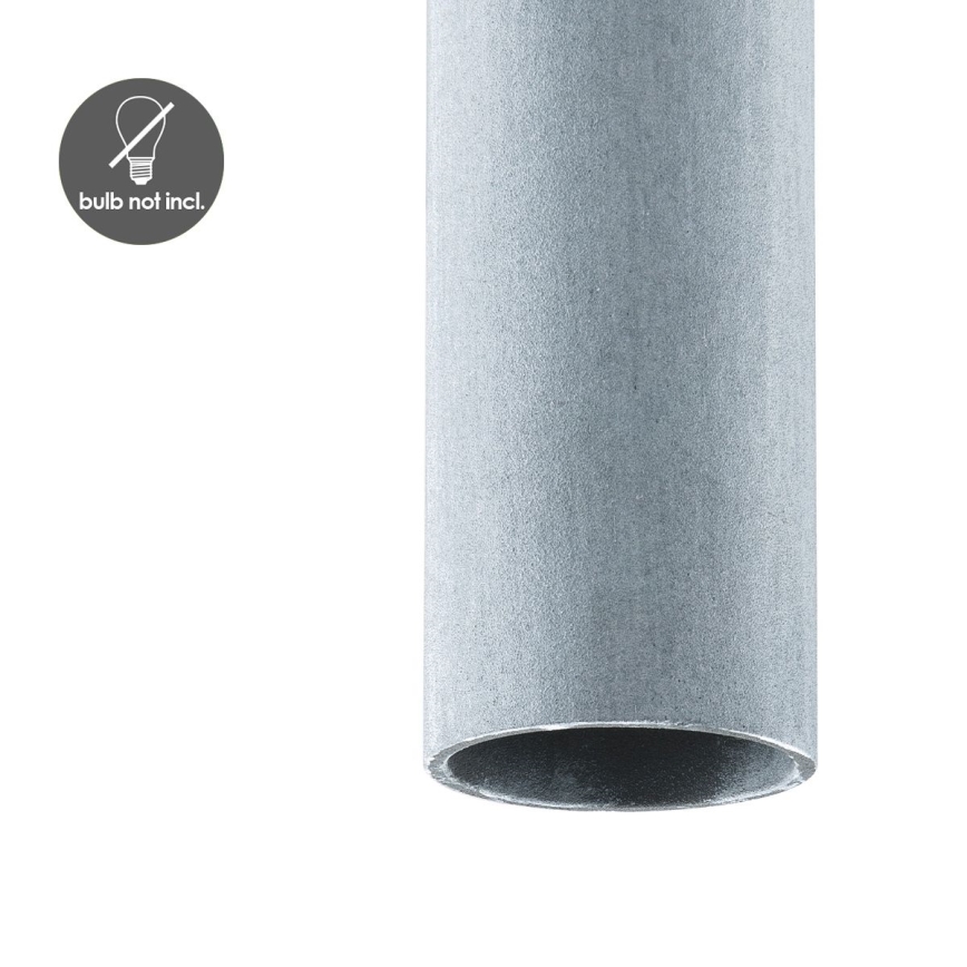 Candelabro suspenso SAGA 1xE27/40W/230V cinzento