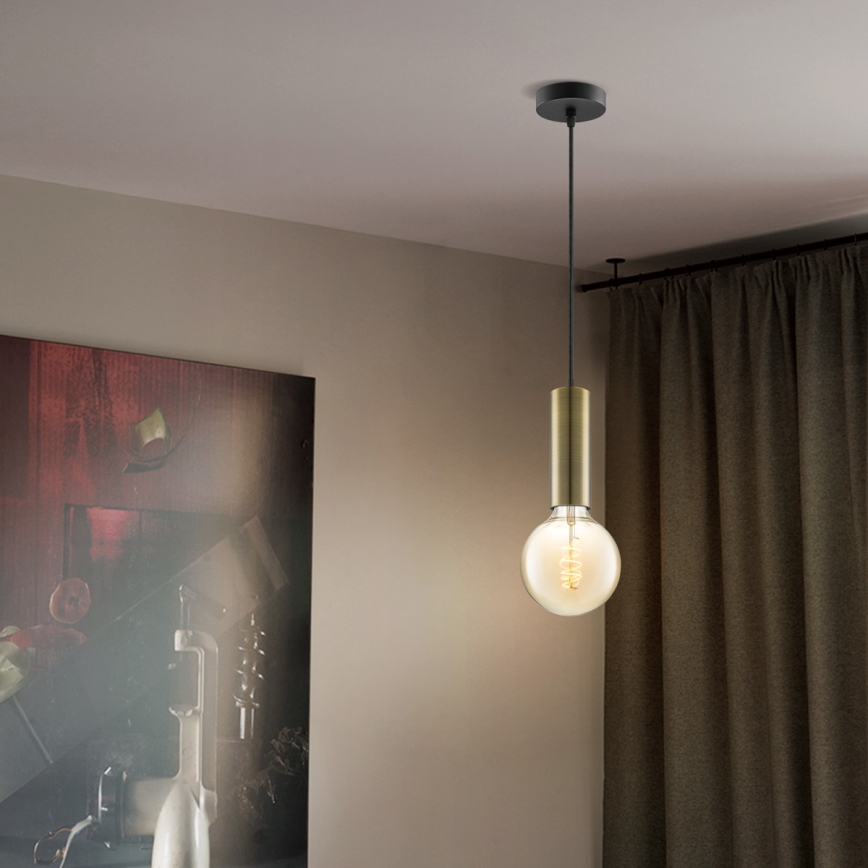 Candelabro suspenso SAGA 1xE27/40W/230V latão