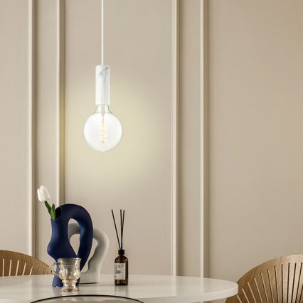 Candelabro suspenso SAGA 1xE27/40W/230V mármore