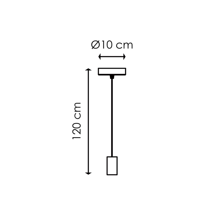 Candelabro suspenso SAGA 1xE27/40W/230V mármore