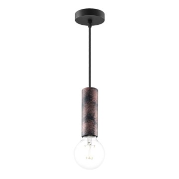 Candelabro suspenso SAGA 1xE27/40W/230V preto/bronze