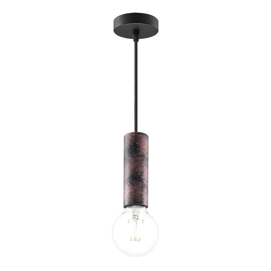 Candelabro suspenso SAGA 1xE27/40W/230V preto/bronze