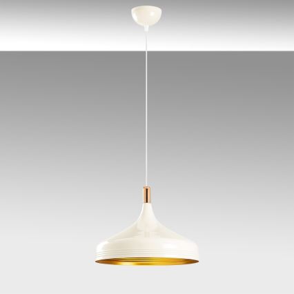 Candelabro suspenso SAGLAM 1xE27/40W/230V branco