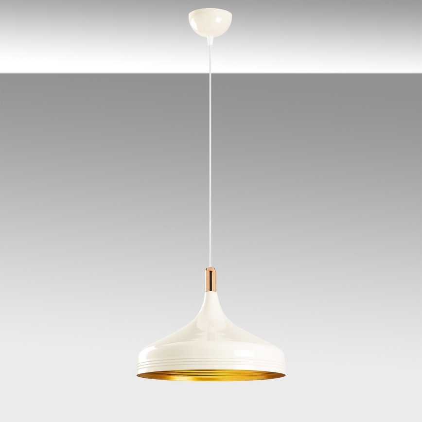 Candelabro suspenso SAGLAM 1xE27/40W/230V branco