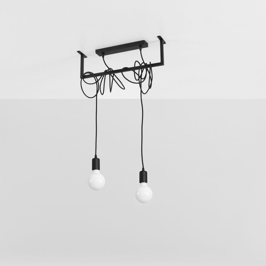 Candelabro suspenso SALAMANCA 2xE27/60W/230V