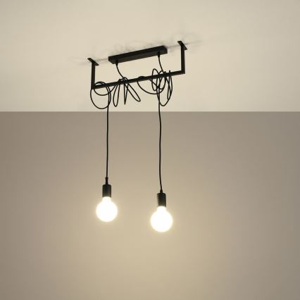 Candelabro suspenso SALAMANCA 2xE27/60W/230V