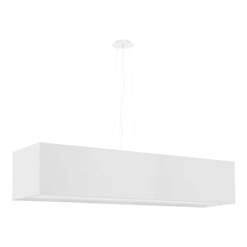 Candelabro suspenso SANTA 5xE27/60W/230V 120 cm branco