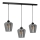 Candelabro suspenso SANTIAGO 3xE27/60W/230V preto