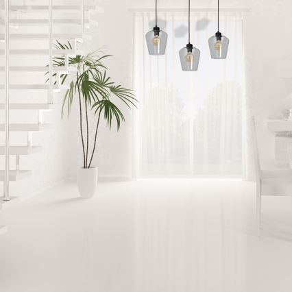 Candelabro suspenso SANTIAGO 3xE27/60W/230V transparente