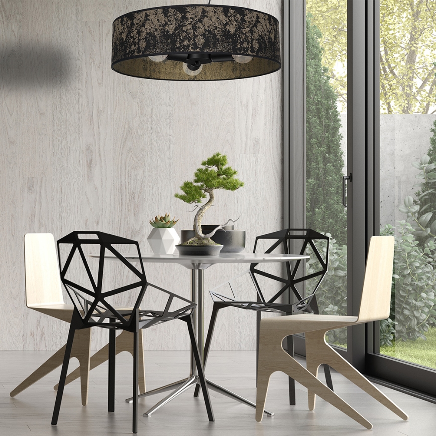 Candelabro suspenso SATINO 3xE27/60W/230V dourado